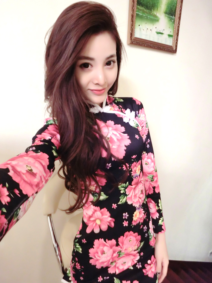 WC3248 Floral Cheongsam As Picture