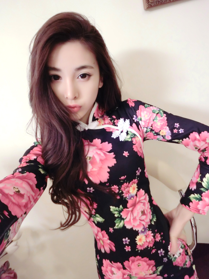 WC3248 Floral Cheongsam As Picture