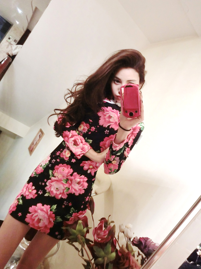 WC3248 Floral Cheongsam As Picture