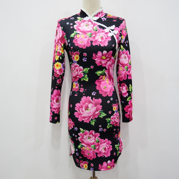 WC3248 Floral Cheongsam As Picture