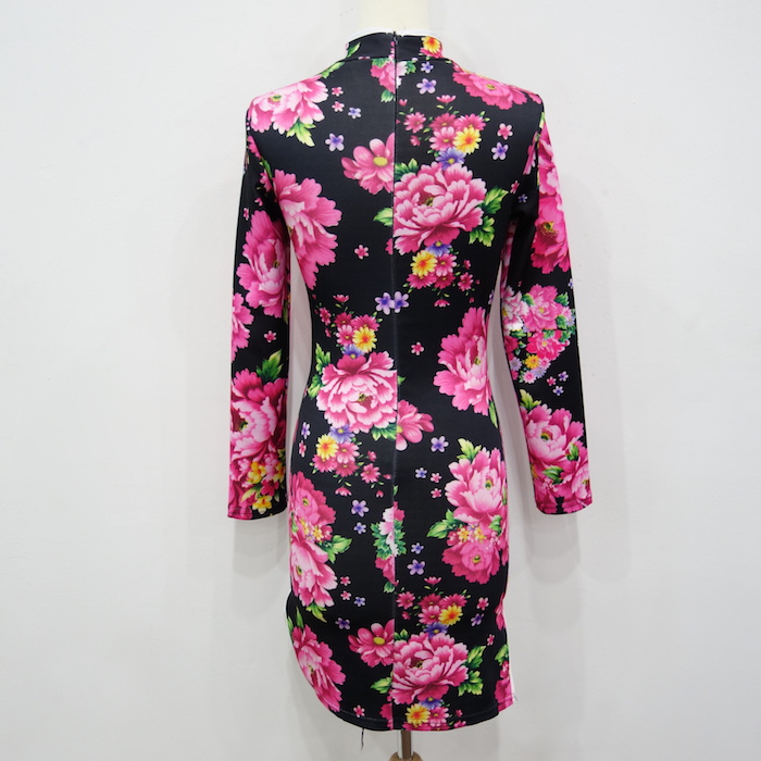 WC3248 Floral Cheongsam As Picture