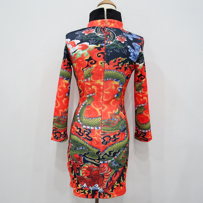 WC3249 Dragon Cheongsam As Picture