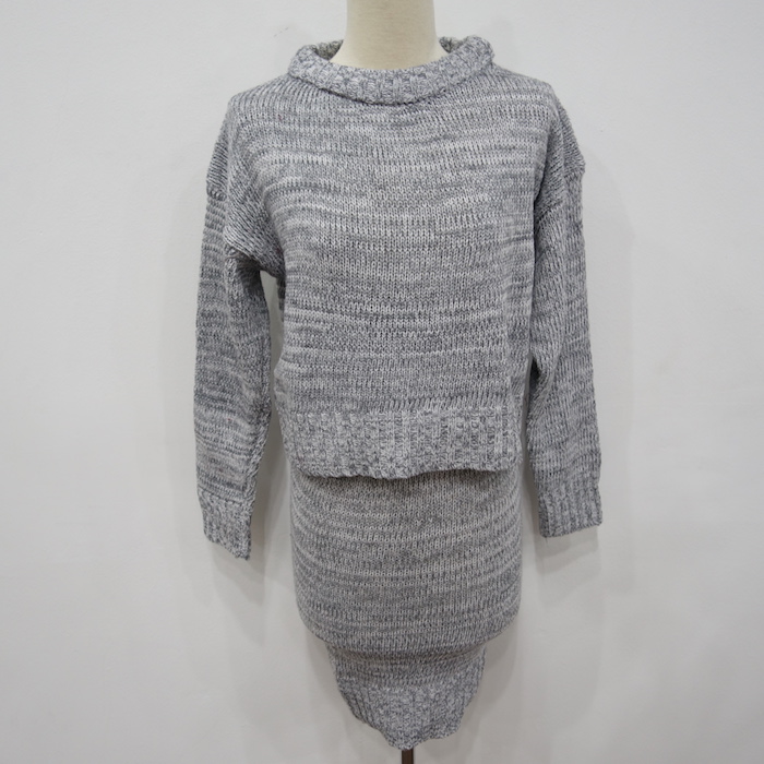 WT3626 Top and Skirt Grey (1 Set)