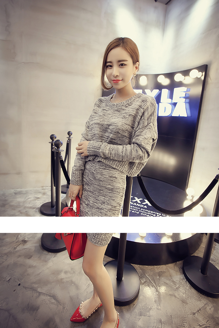 WT3626 Top and Skirt Grey (1 Set)