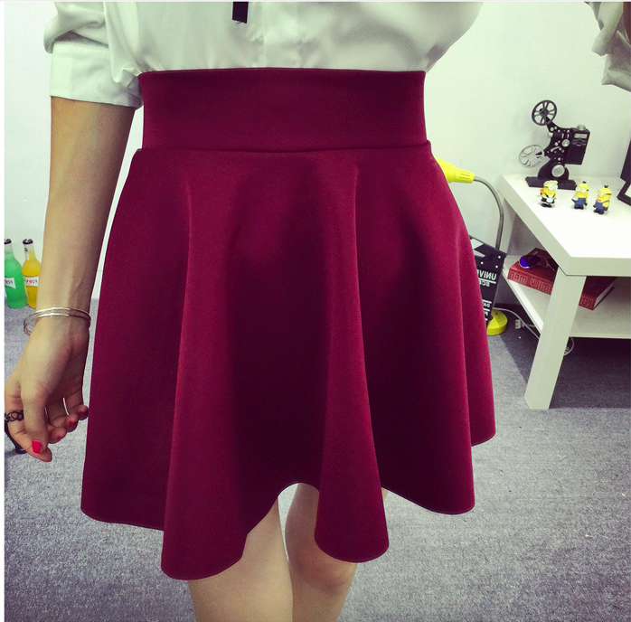 WK3627 Fashion Skirt Maroon