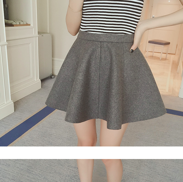 WK3634 Fashion Skirt Grey