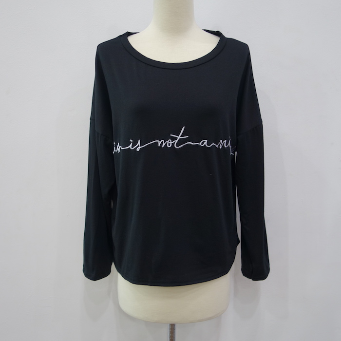 WT6776 Casual Top Black