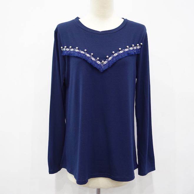 WT6786 Stylish Top Dark Blue