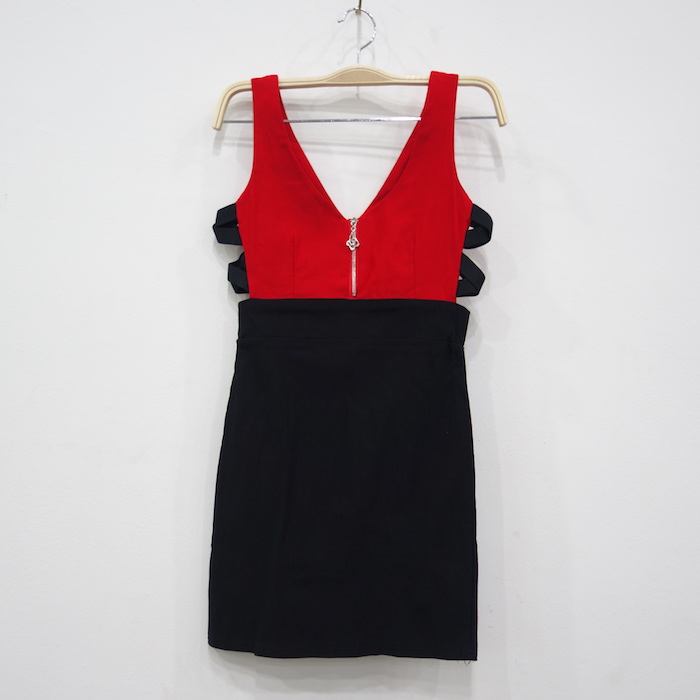 WD6796 Sexy Sleeveless Dress Red