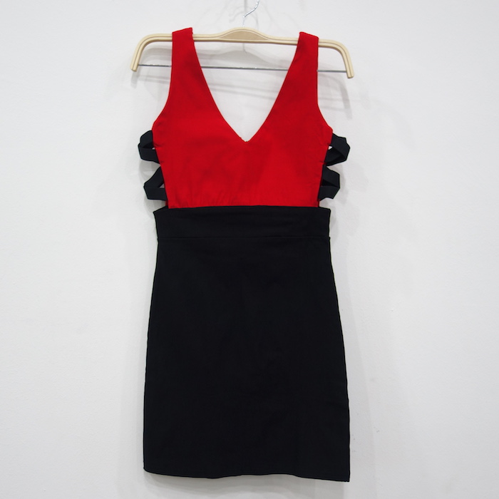 WD6796 Sexy Sleeveless Dress Red