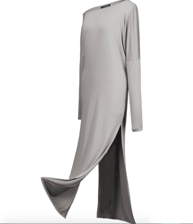 WD6797 Sexy Maxi Dress Grey