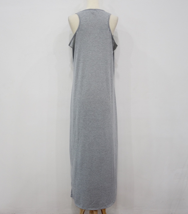 WD6798 Stylish Sleeveless Dress Grey