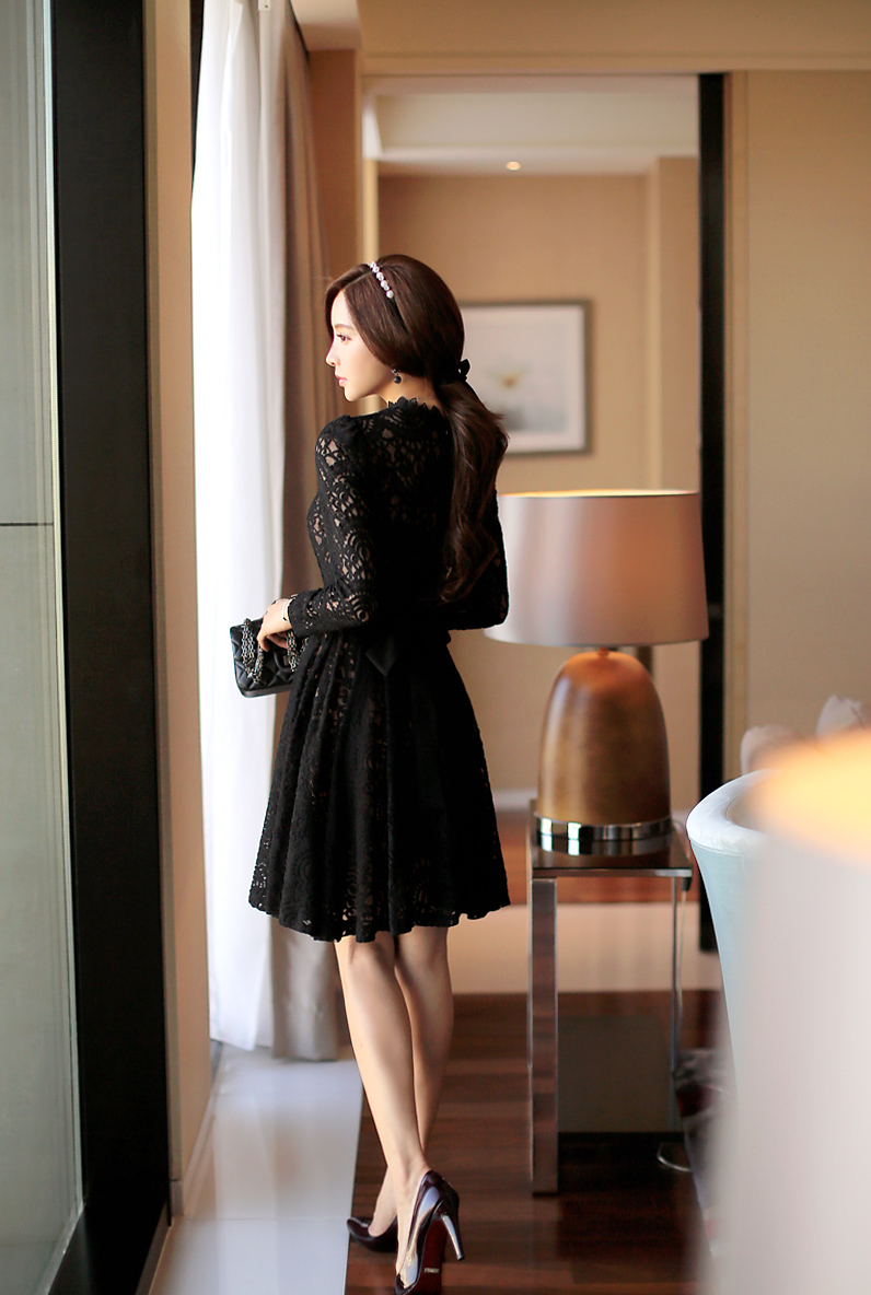 WD6815 Elegant Dress Black