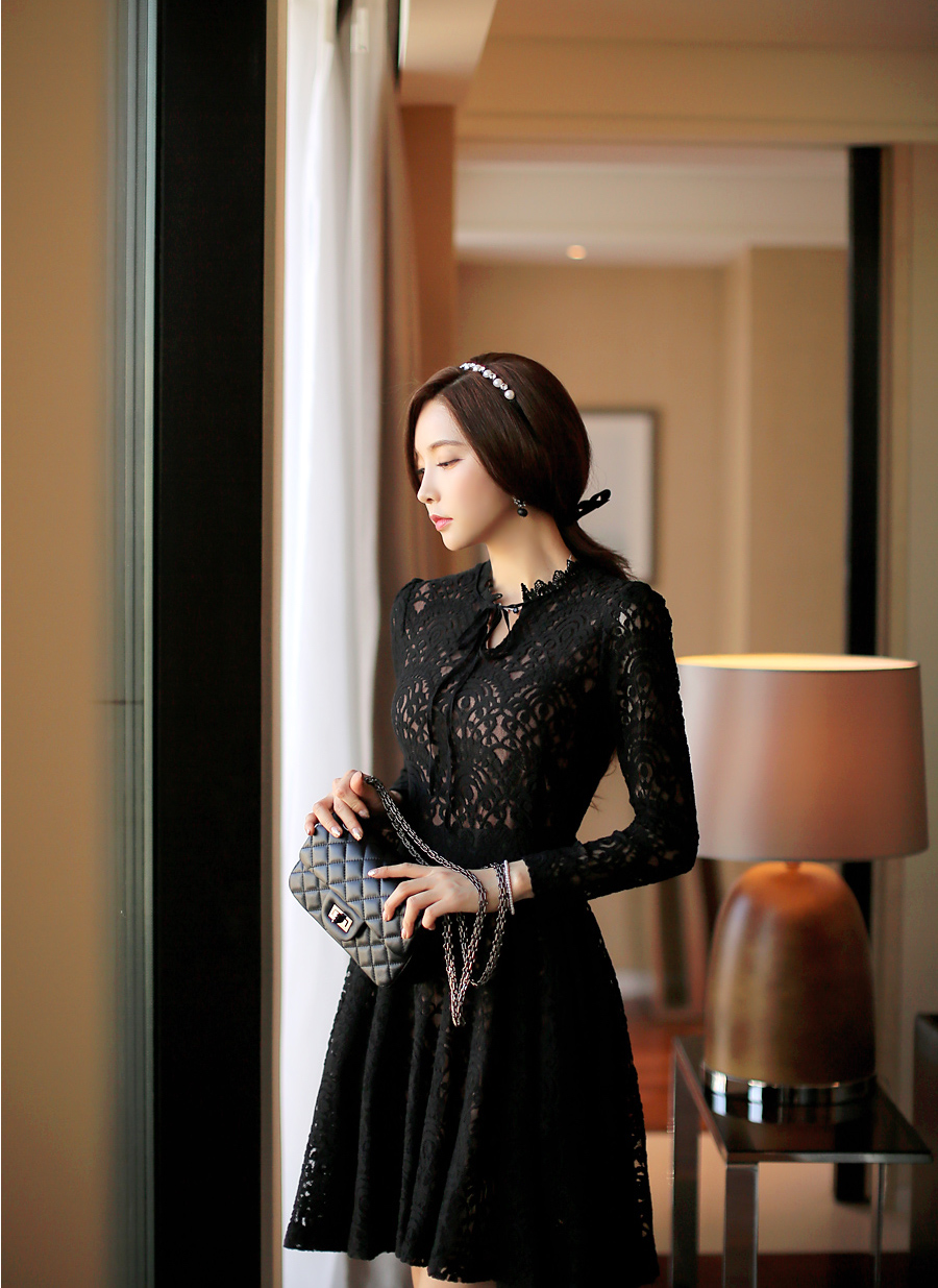 WD6815 Elegant Dress Black