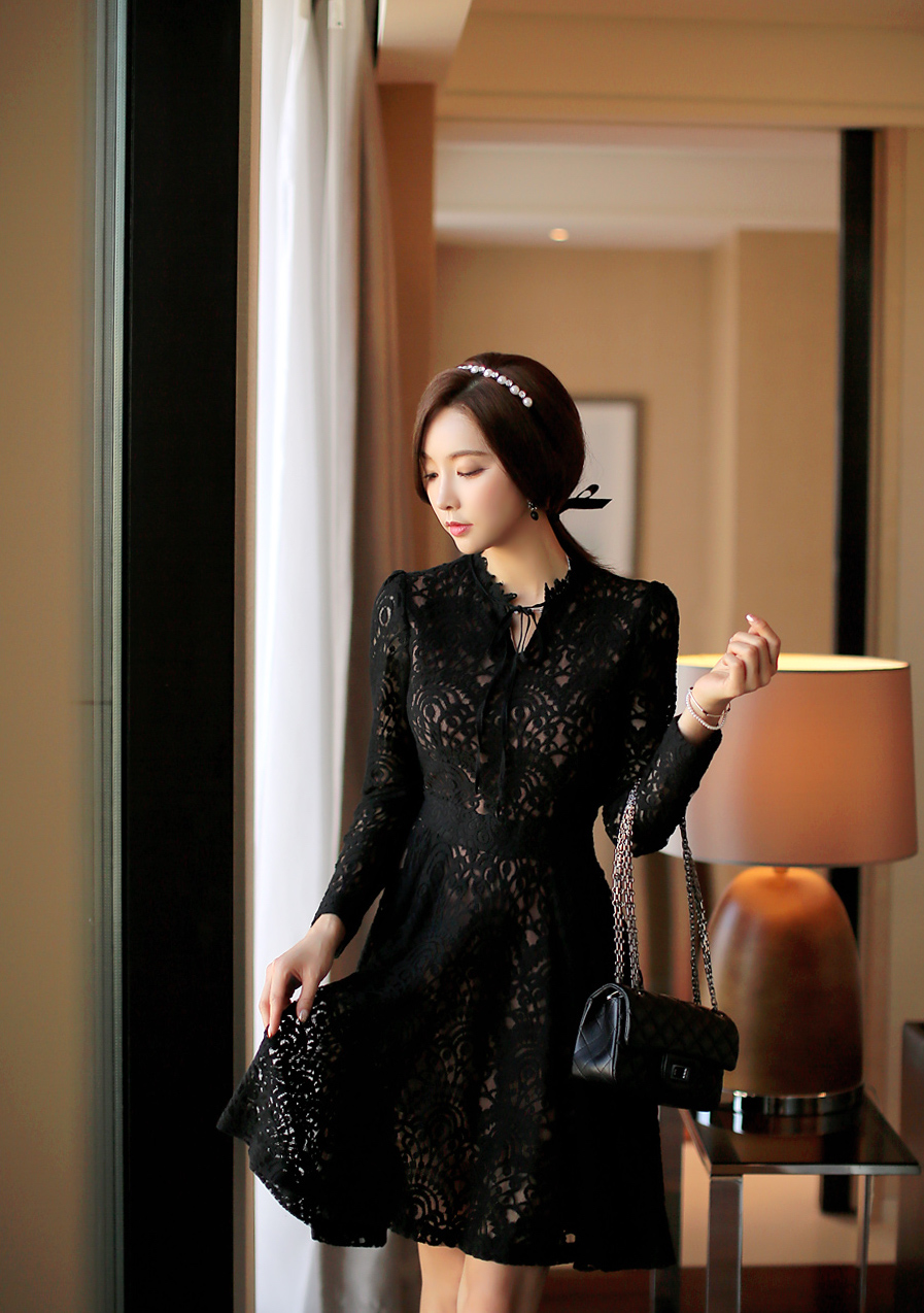 WD6815 Elegant Dress Black