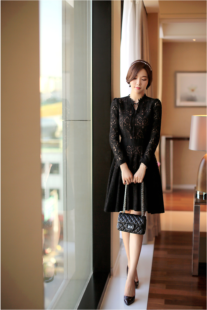 WD6815 Elegant Dress Black