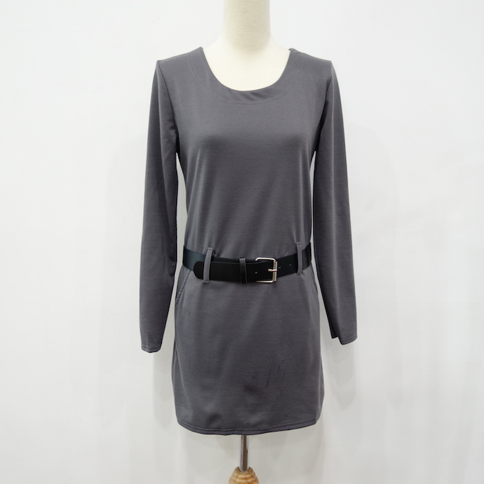 WD6827 Korea Fashion Dress Grey