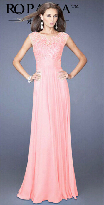 WD6838 Elegant Dress Pink