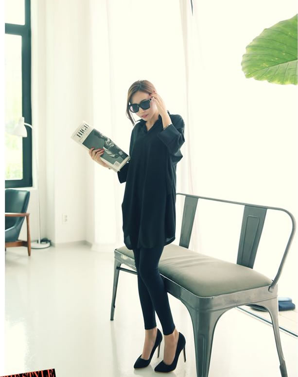 WT6840 Fashion Top Black