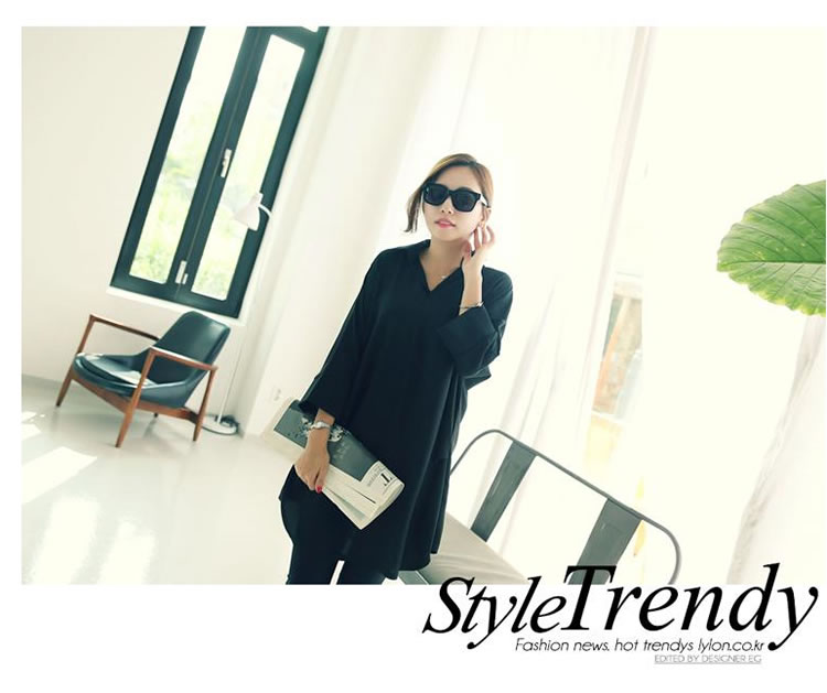 WT6840 Fashion Top Black