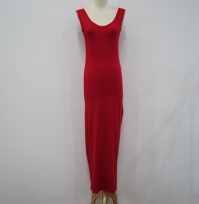 WD6845 Sexy Maxi Dress Red