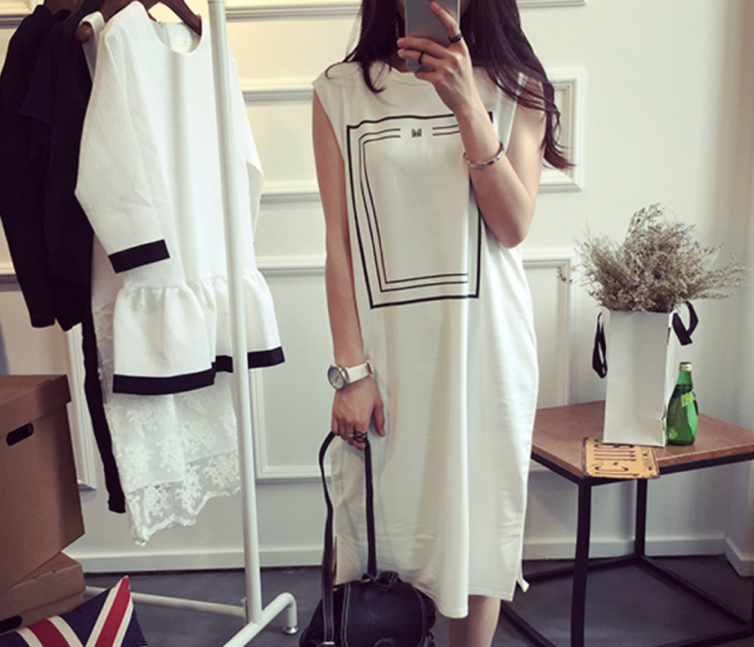 WD6181 Korea Fashion Dress White