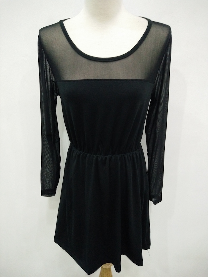 WD6865 Trendy Dress Black