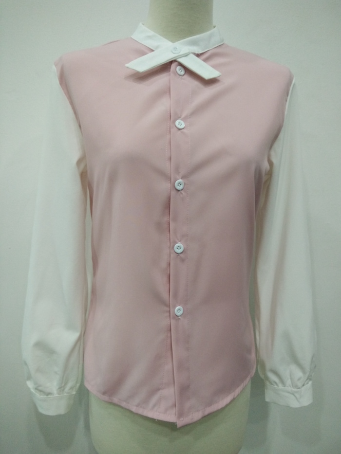 WT6867 Fashion OL Top Pink