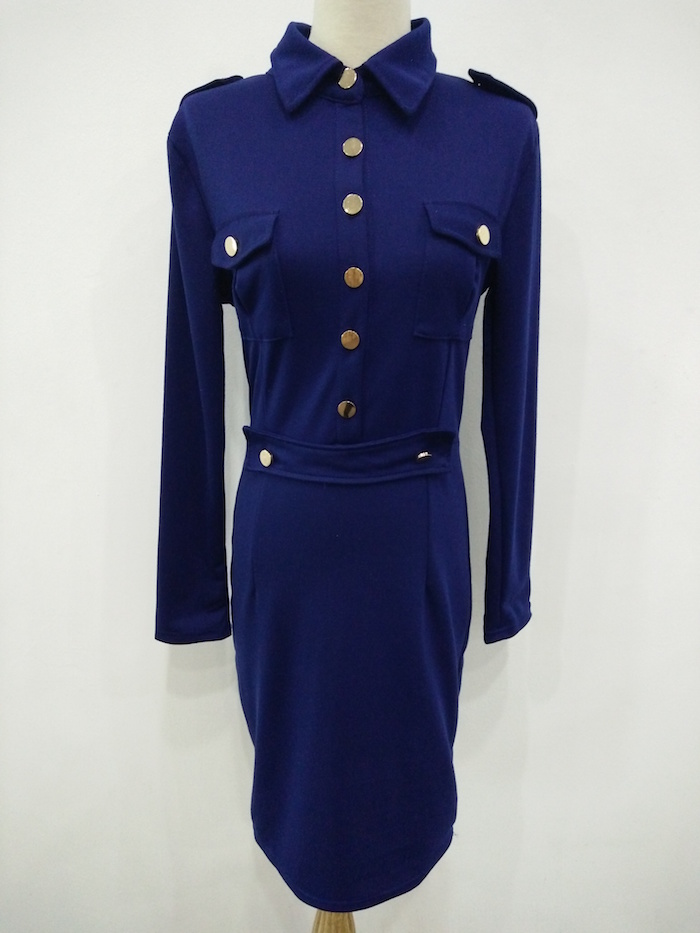 WD6872 Stylish Dress Blue