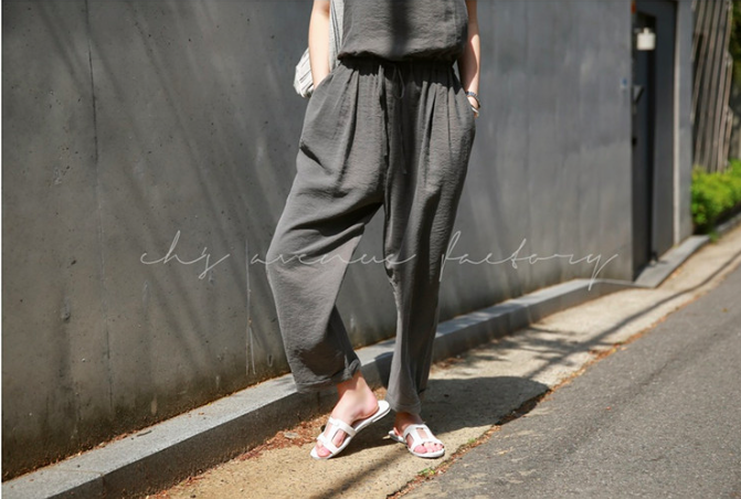 WP6878 Fashion Jumpsuit Grey