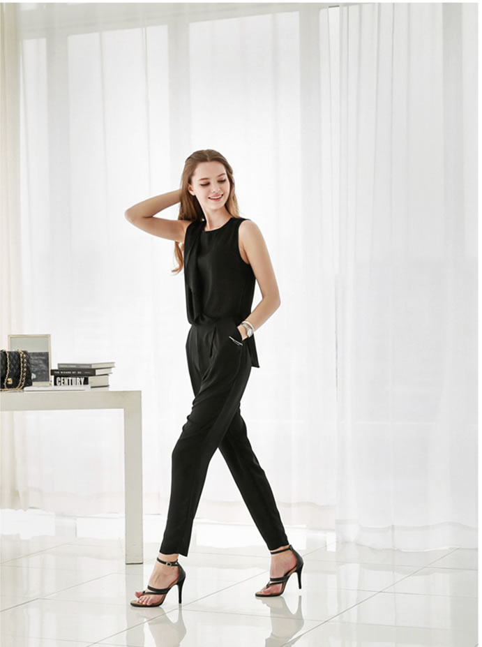 WP6879 Europe Fashion Jumpsuit Black