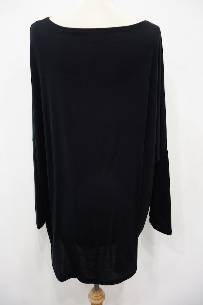 WT6885 Fashion Loose Top Black