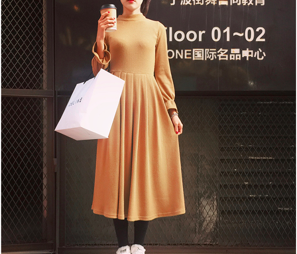 WD6886 Fashion Maxi Dress Khaki