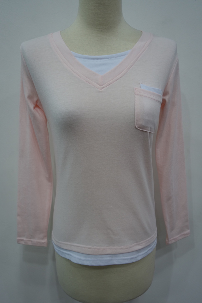 WT6887 Stylish Top Pink