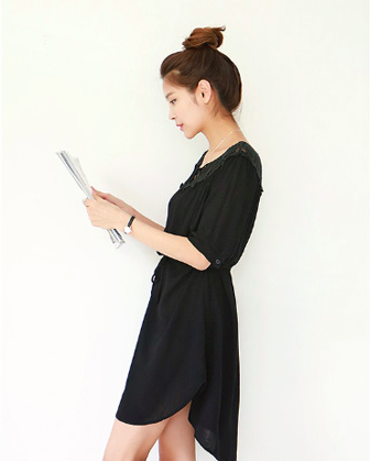 WD6889 Stylish Dress Black