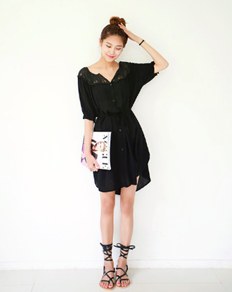 WD6889 Stylish Dress Black