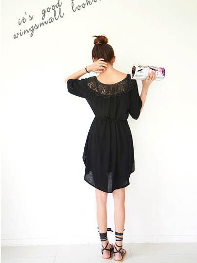 WD6889 Stylish Dress Black