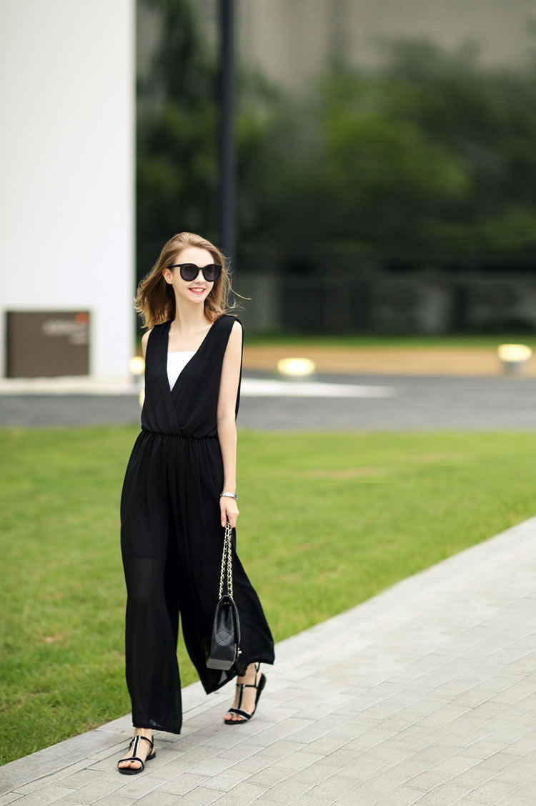 WP6899 Fashion Jumpsuit Black 