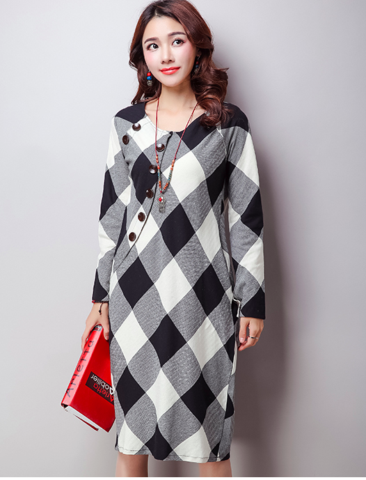 WD6908 Korea Fashion Dress Black