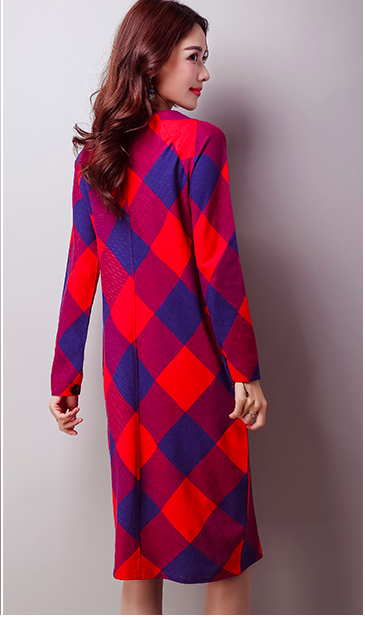 WD6908 Korea Fashion Dress Red