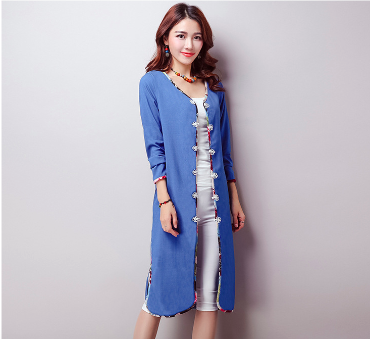 WJ6909 Stylish Cardigan Blue