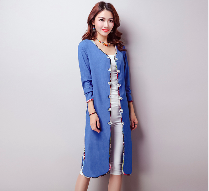 WJ6909 Stylish Cardigan Blue