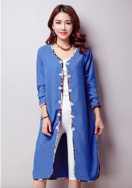 WJ6909 Stylish Cardigan Blue