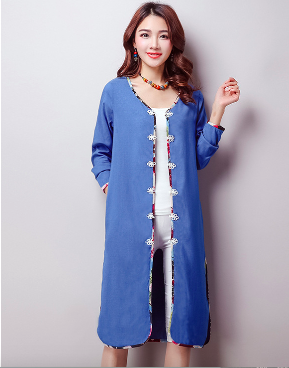 WJ6909 Stylish Cardigan Blue