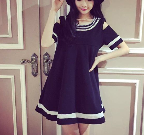 WD6910 Cute Dress Black