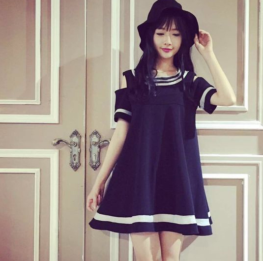 WD6910 Cute Dress Black