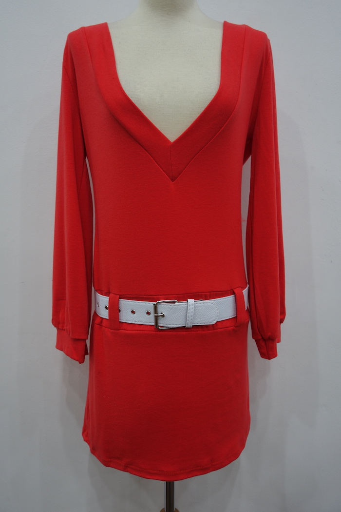 WD6926 Korea Stylish Dress Red