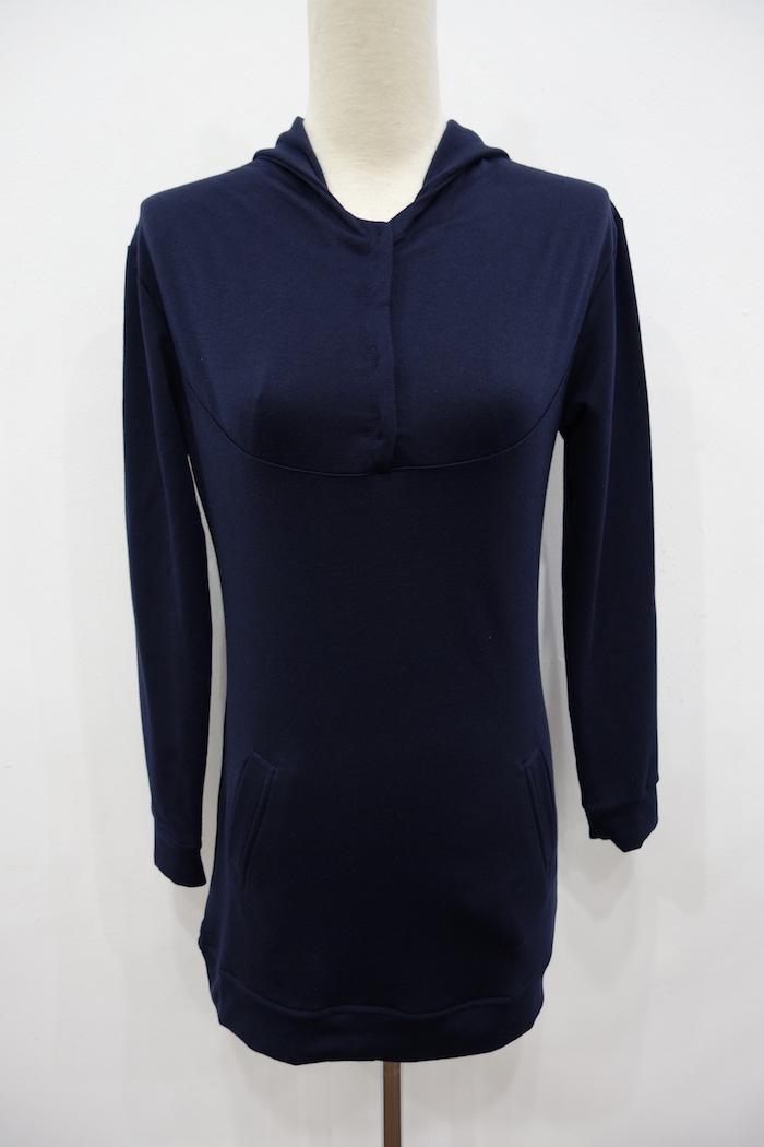 WT6933 Hooded Top Dark Blue