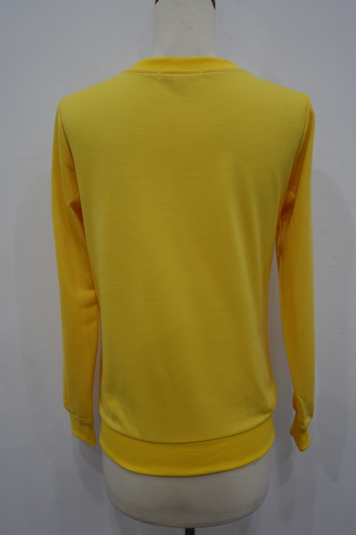 WT6937 Stylish Cute Top Yellow