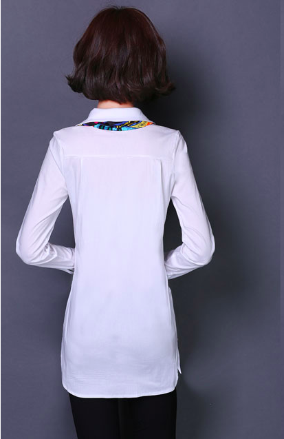 WT6939 Korea Fashion Top White